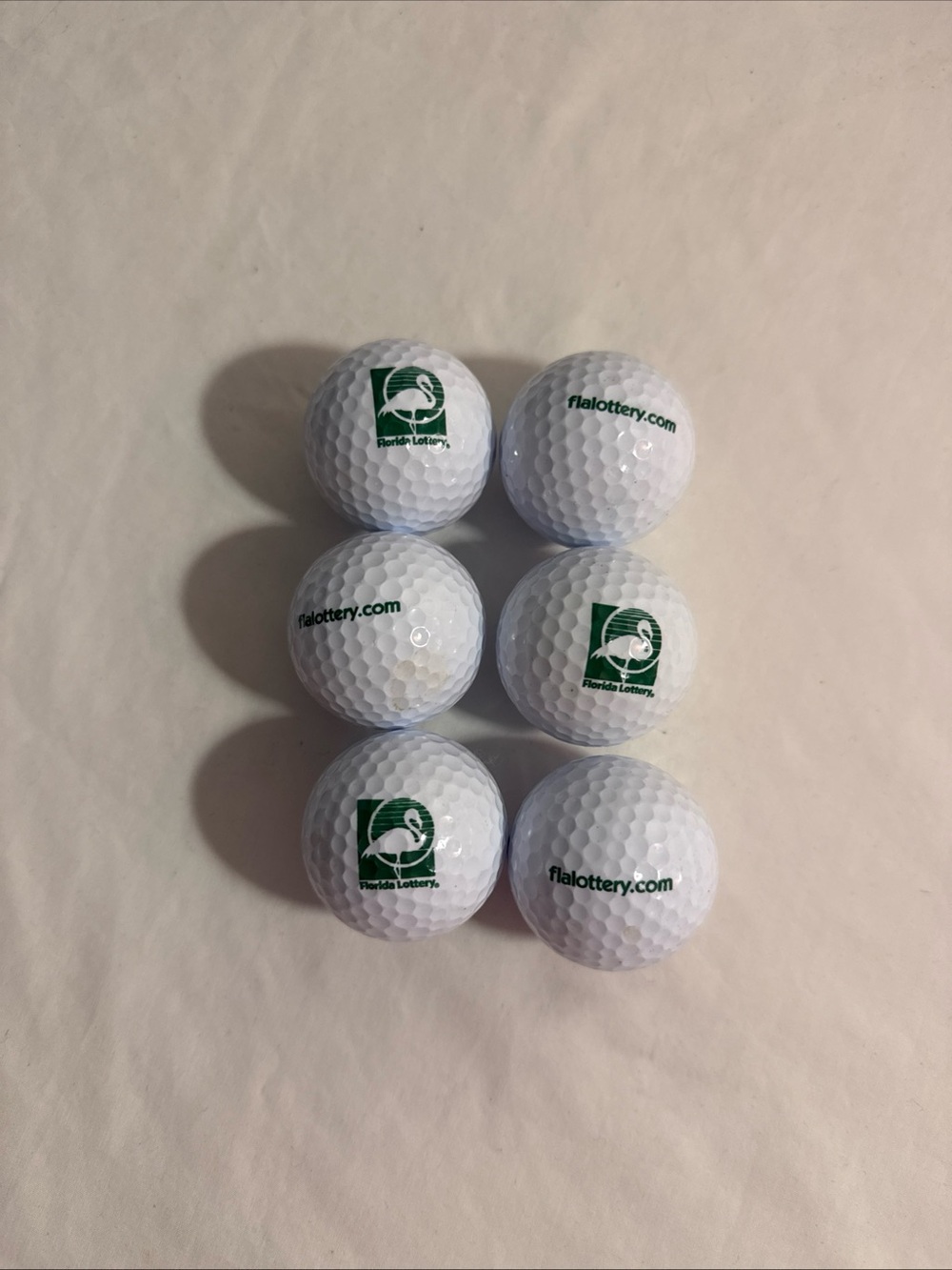Florida Lottery Collectible Golf Balls LOT OF 6